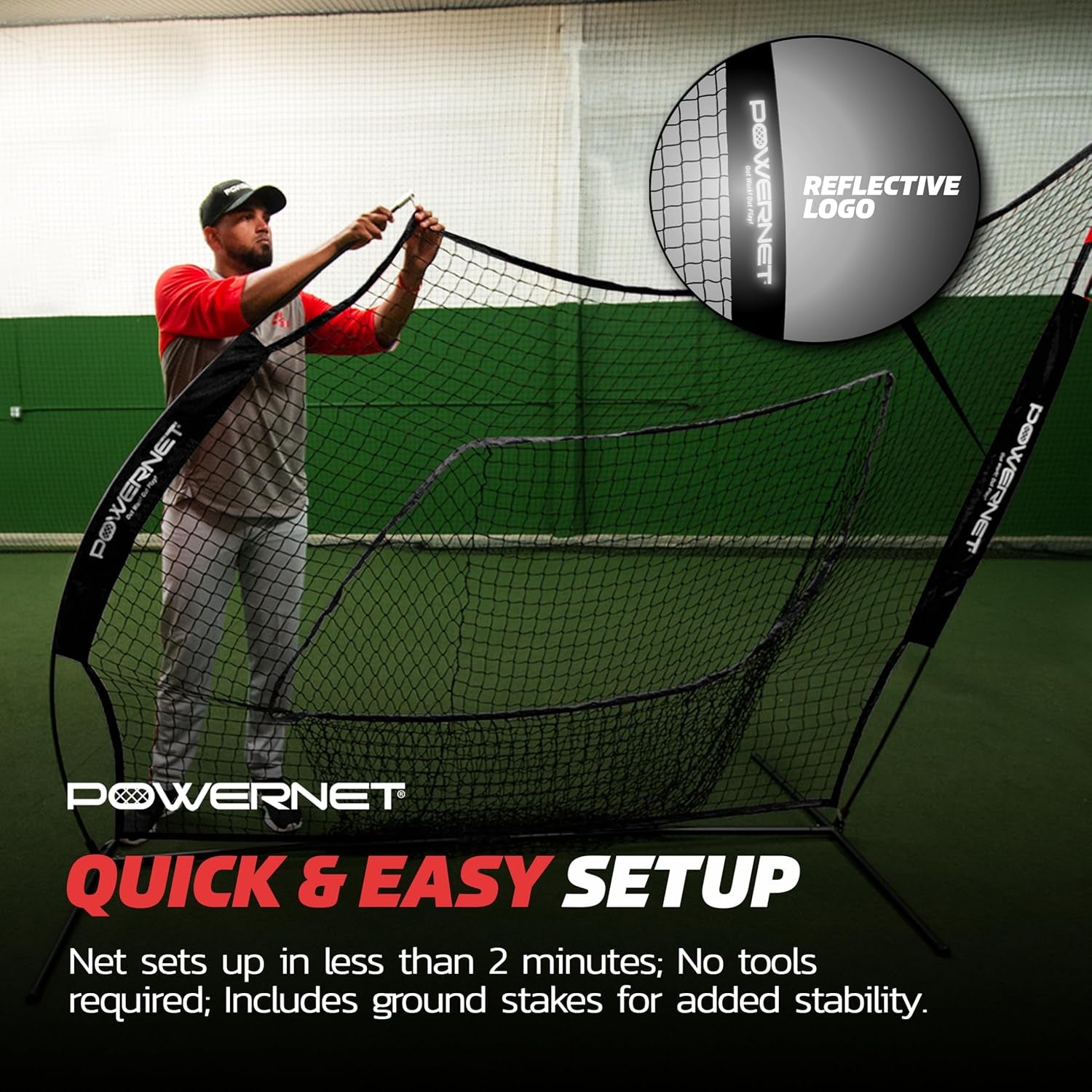 Baseball Softball Practice Net 7X7 with Baseball Accessories for Practice Pitching, Batting & Fielding, Ball Caddy, Weighted Baseballs, Tee